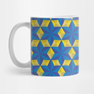 Origami Stars 3D Geometric Pattern Mug